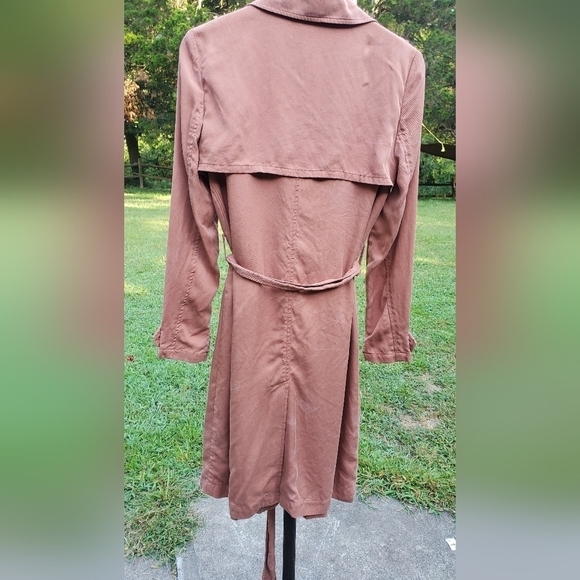 Bagatelle Mauve Trench Women Jacket Size Small - Picture 8 of 14